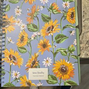 Vera Bradley three subject notebook